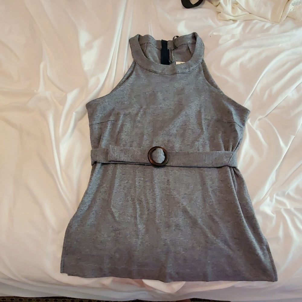 Anthropologie Belted Halter Top NWT